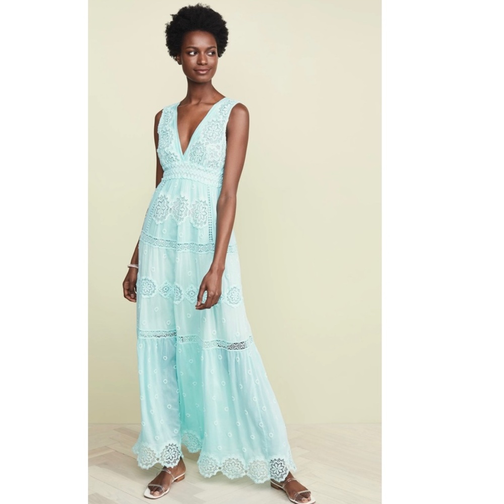Temptation Positano Maldive maxidress, Seafoam, XS